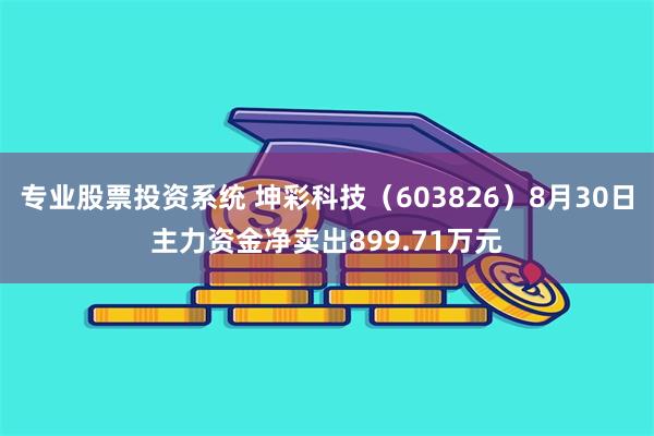 专业股票投资系统 坤彩科技（603826）8月30日主力资金净卖出899.71万元