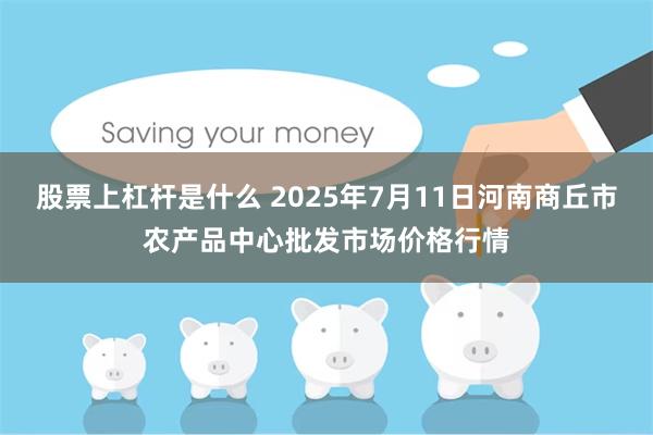 股票上杠杆是什么 2025年7月11日河南商丘市农产品中心批发市场价格行情
